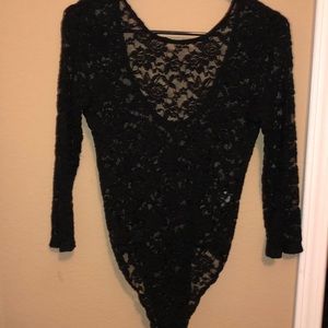 Black Lace Bodysuit
